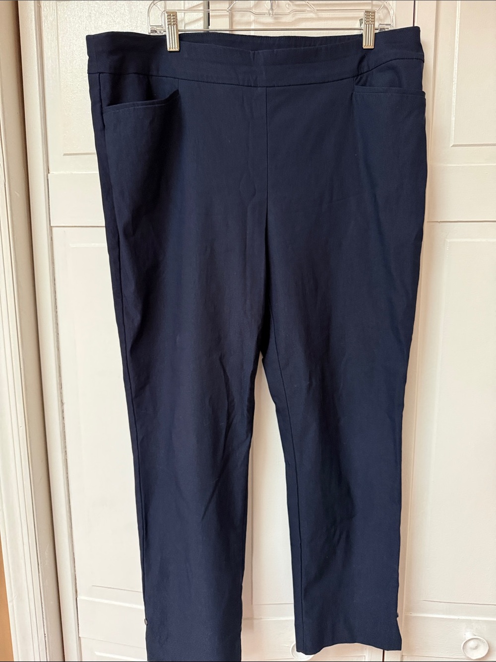 Chico’s Navy Tailored Stretch Dress Pants